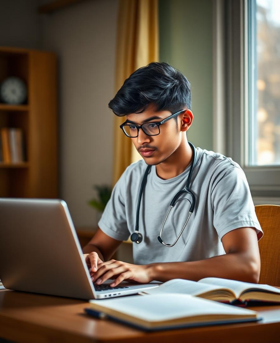 NEET student in live physics batch